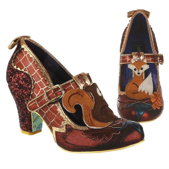 Irregular Choice Shoes - Irregular Choice Feeling Foxy Red Mary Jane Heels